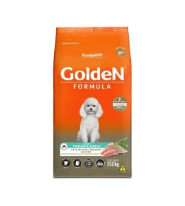 Ração Golden Fórmula Cães Adultos Raças Pequenas Frango e Arroz Mini Bits