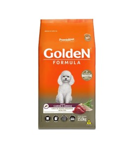 Ração Golden Formula Cães Adultos Raças Pequenas Carne e Arroz Mini Bits