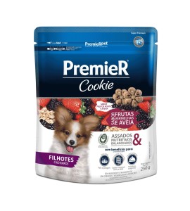 Cookie Premier Cães Filhotes Frutas Vermelhas e Aveia