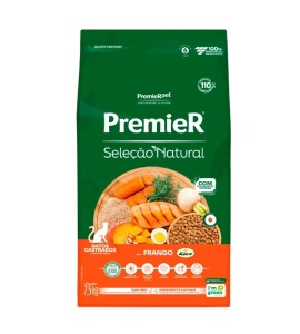 Ração Premier Seleção Natural Gatos Castrados Frango Korin