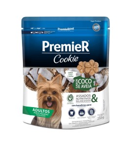 Cookie Premier Cães Adultos Porte Pequeno Coco e Aveia