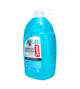 Shampoo Pelos Claros Cães e Gatos Sanol