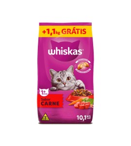 Ração Whiskas Gatos Adultos Carne